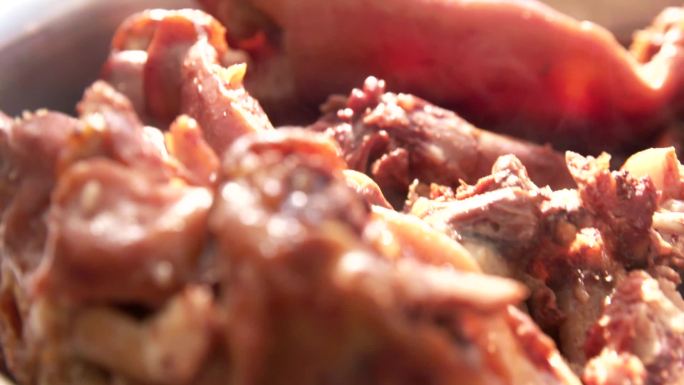 熟食猪头肉升格拍摄