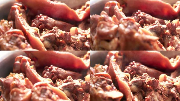 熟食猪头肉升格拍摄