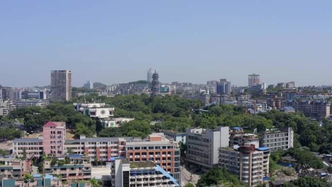 自贡航拍2020城市宣传高清素材14