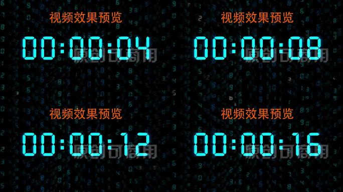 【原创4K】黑客帝国液晶显示20秒顺数