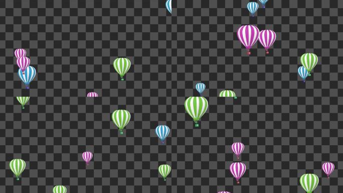 热气球升空动画-alpha通道