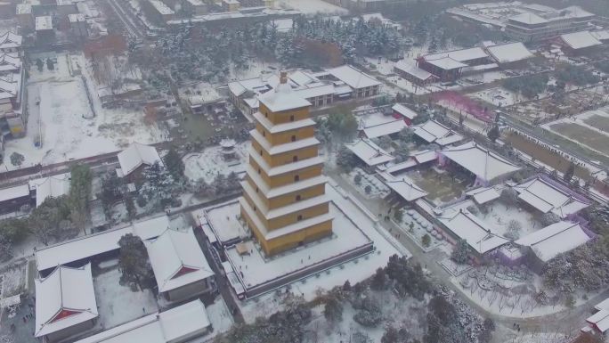 大雁塔雪景