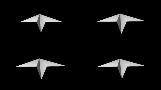 透明通道4K纸飞机视频素材