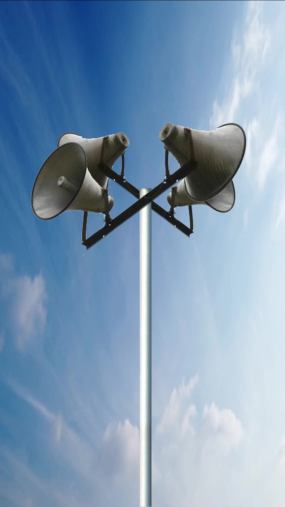 广播喇叭手机竖屏循环视频素材