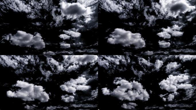 4K穿越云层云朵白云带通道视频素材