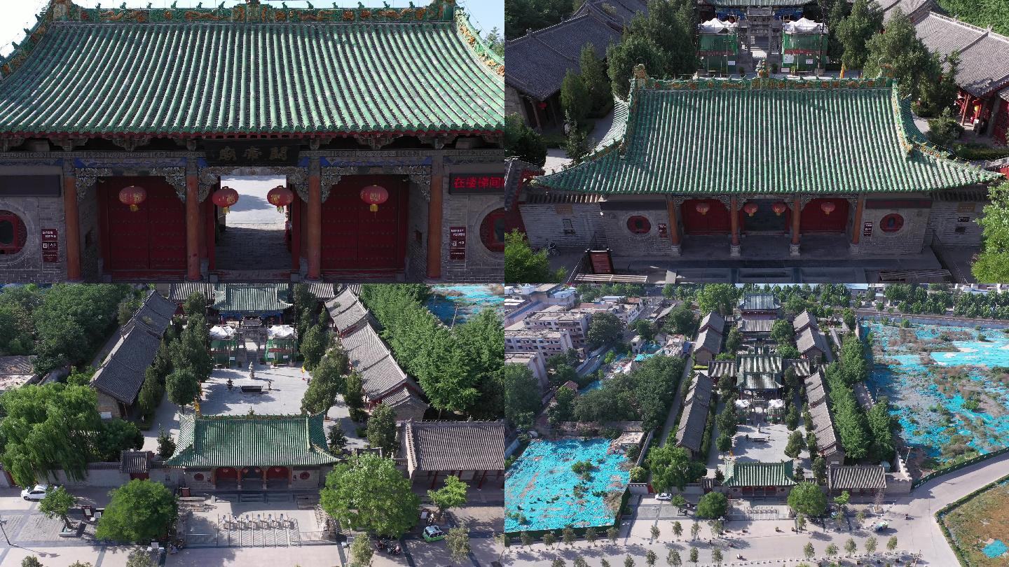 4k-原素材-周口市关帝庙航拍2