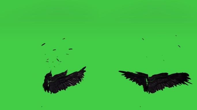 绿幕翅膀
