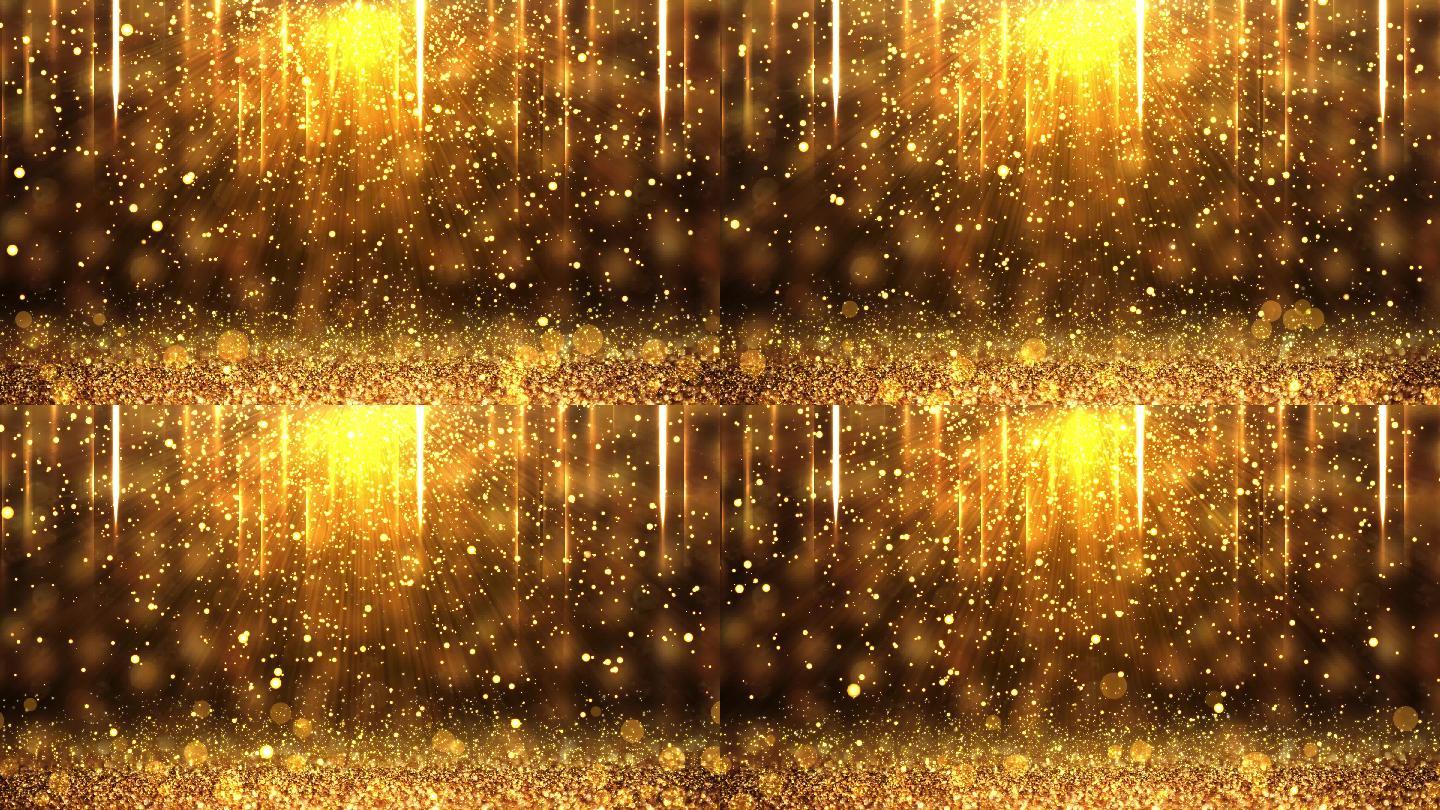 4K金色粒子视频25-无缝循环