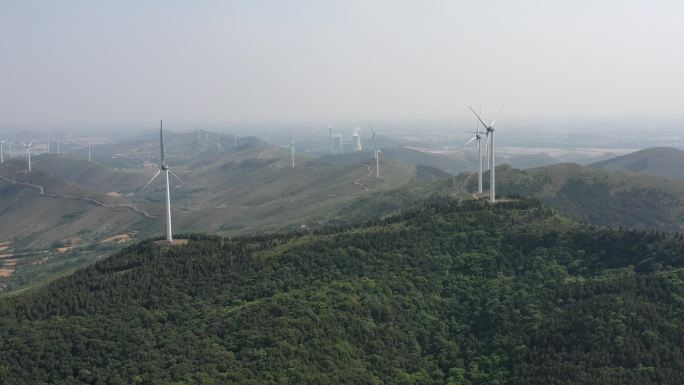 航拍龙脊山自然风景区