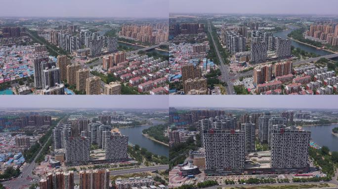 4K-原素材-漯河昌建东外滩航拍