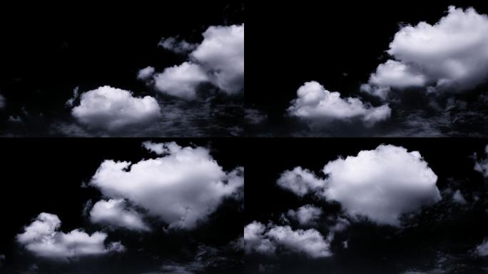 4K穿越云层云朵白云带通道视频素材