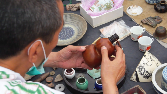 古玩市场-地摊-古董淘货