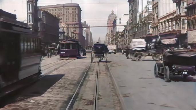 1906年美国旧金山街道