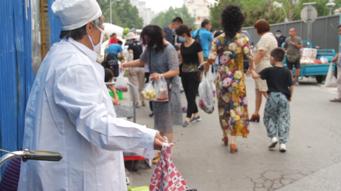 地摊、赶集、商品市场、百姓人群