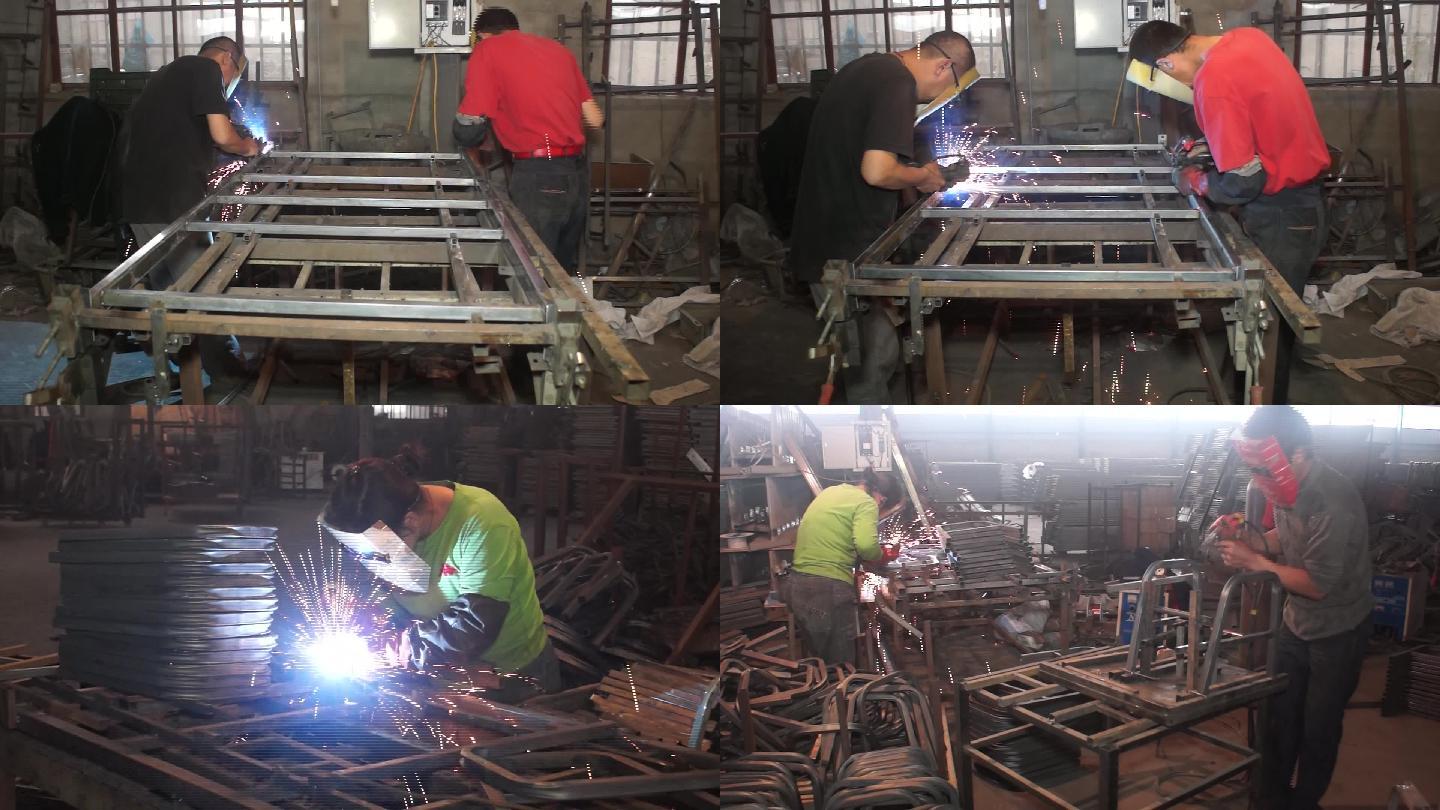 焊花-电焊-钢材焊接-铁制品加工01