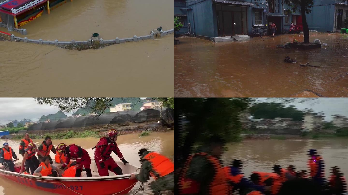 广西柳州：抗洪抢险