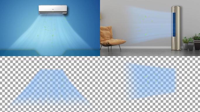 空调吹风原创空调新风系统AE模版