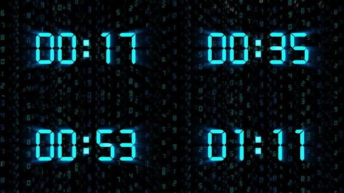 【原创4K】黑客帝国液晶显示90秒顺数