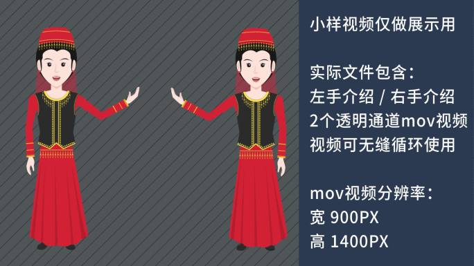 MG动画少数民族维吾尔族女教师讲课讲解