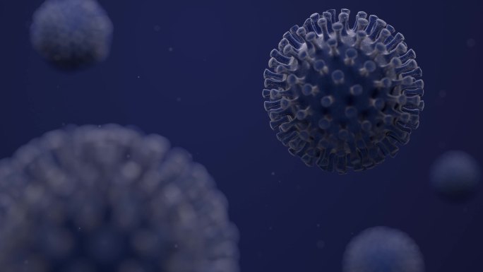 冠状病毒微微观形象