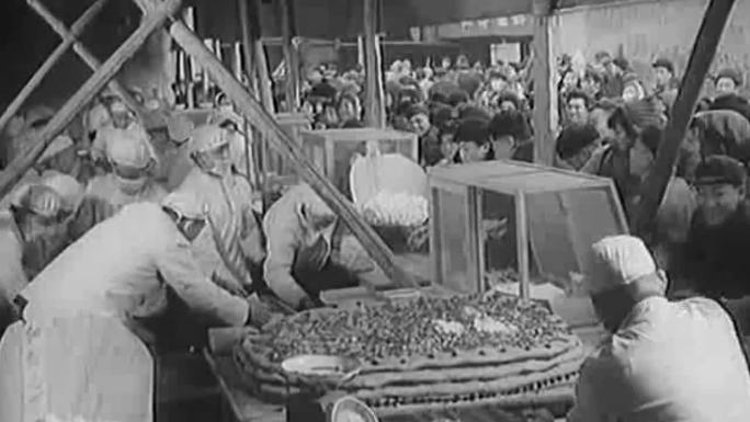 七十年代中国春节市场早市民生旧