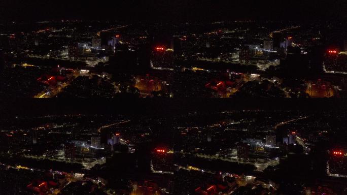 4K-原素材-萧条城市夜景