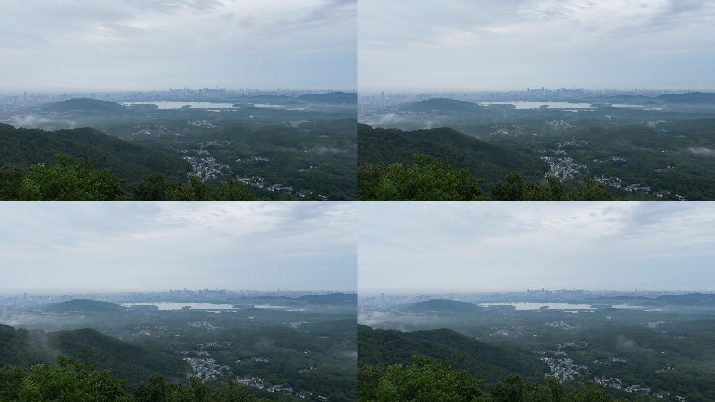 北高峰下的晨雾（延时）高清1080P