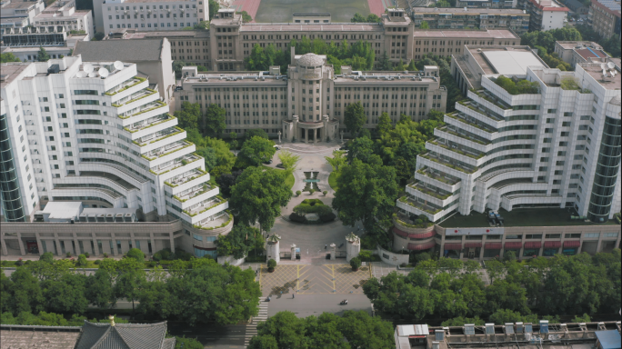 【4K】西安市人民大厦航拍