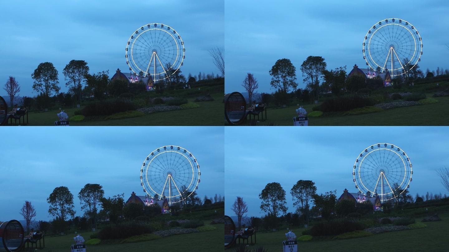 实拍茉莉博览园夜景3（4K）