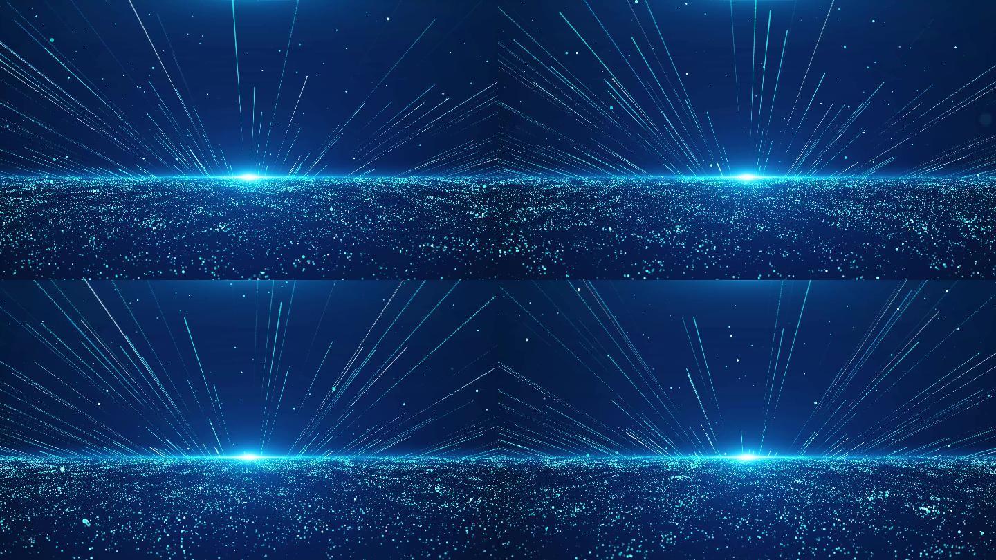 推进星空海洋粒子梦幻唯美歌曲抒情演出演唱会舞台led大屏开场背景