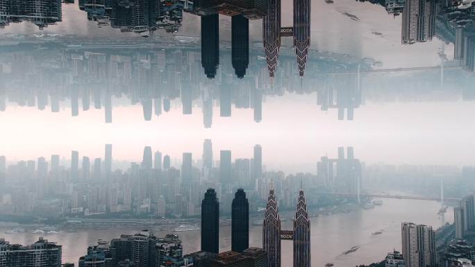 天空之城城市重庆镜像城市3d二三维