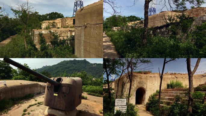 原创拍摄旅顺黄金山电岩炮台堡垒