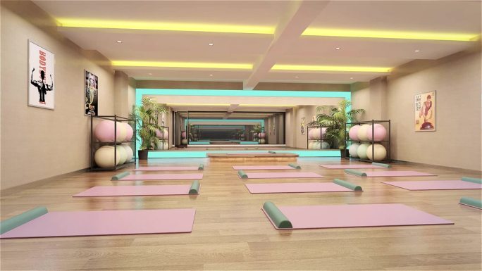 三维瑜伽健身房