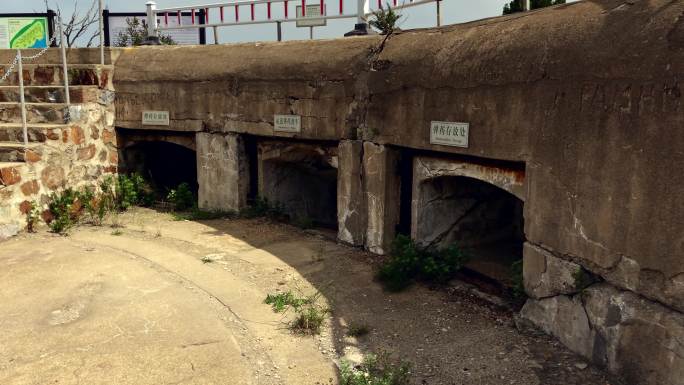 原创拍摄旅顺黄金山电岩炮台堡垒