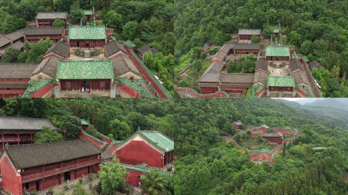 4K-原素材-武当山太子坡航拍