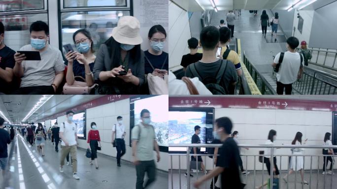 疫情下北京地铁无人