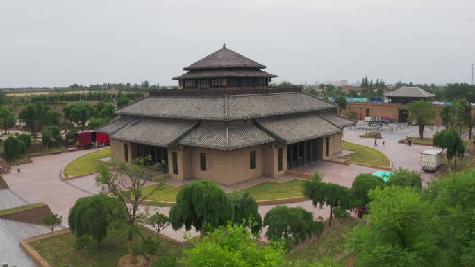 宝鸡岐山中国·周原景区航拍