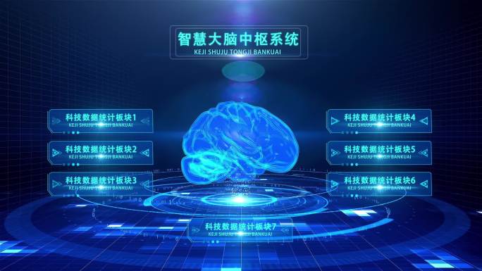 智慧大脑系统AE模板展示