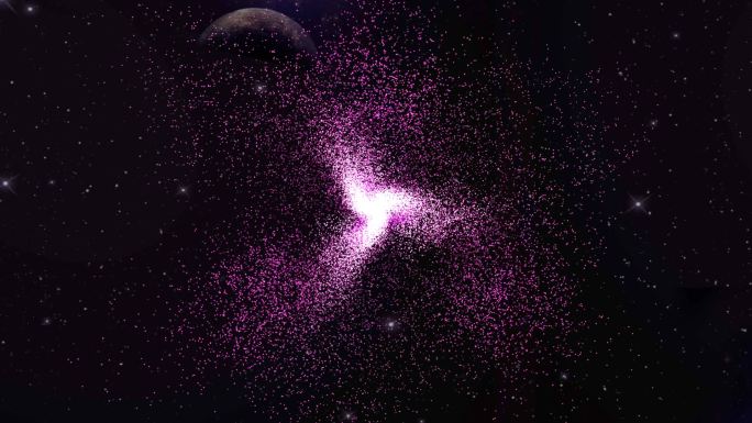 宇宙黑洞粒子爆发3维空间视觉视频素材
