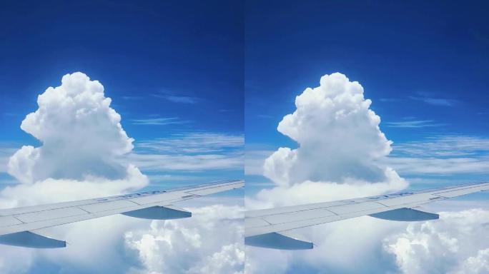 飞机云层舷窗视角