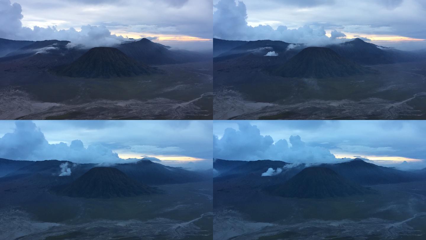 印尼婆罗摩火山风光延时视频