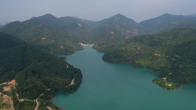 江门台山市水库延时航拍