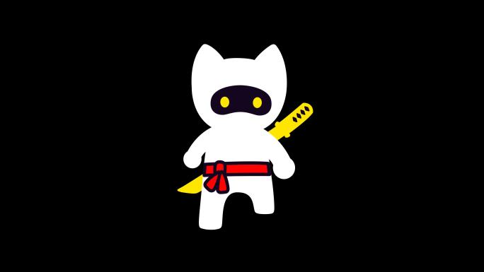 mg猫咪ninja忍者-alpha通道