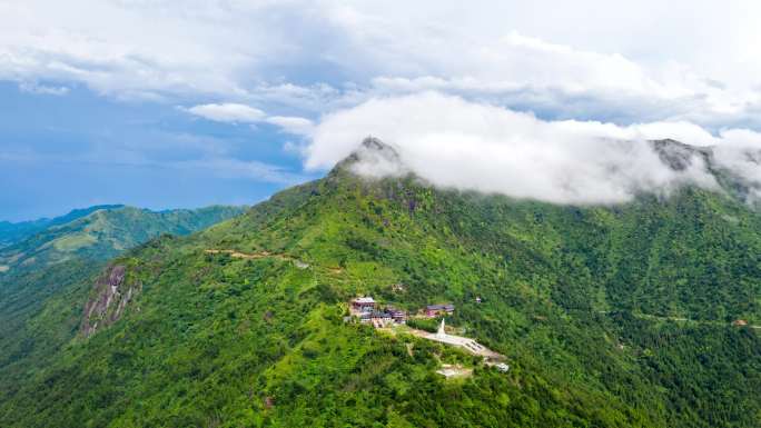 太姥山最高峰柘荣东狮山云海山林延时4K