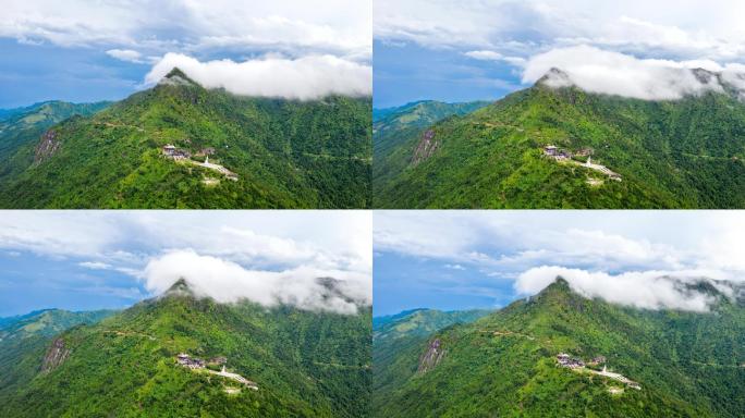 太姥山最高峰柘荣东狮山云海山林延时4K