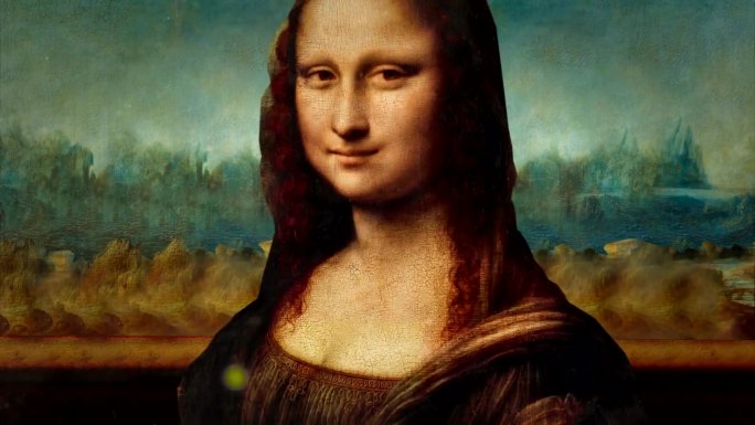 达芬奇油画蒙娜丽莎文艺复兴肖像