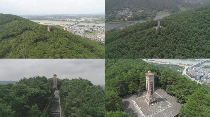 广西桂平革命烈士纪念碑4k航拍