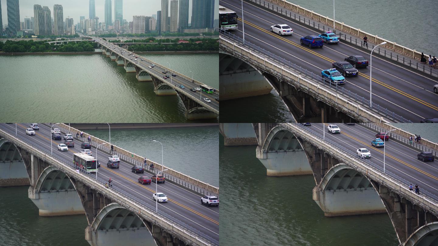 4K长沙湘江一桥空镜
