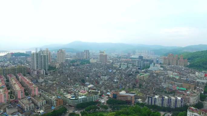 4K瑞安隆山塔城市航拍