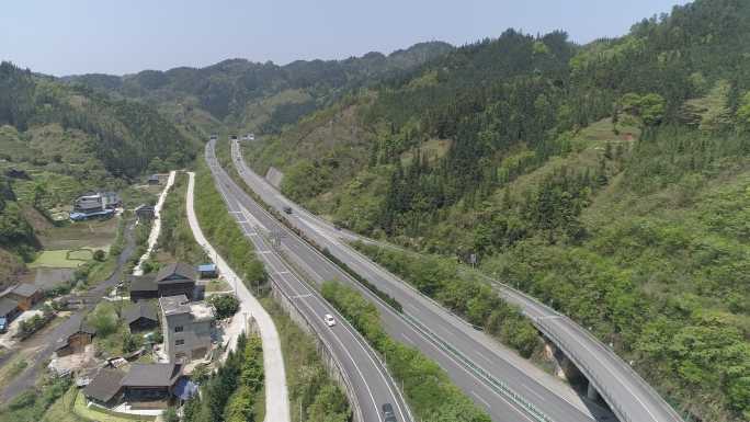 贵州高速航拍素材